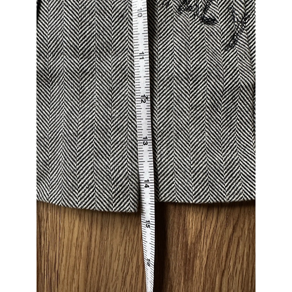 VTG Nolita North Little Italy Y2K Wool And Khaki Mini Pleated Skirt Streetwear - Picture 4 of 11